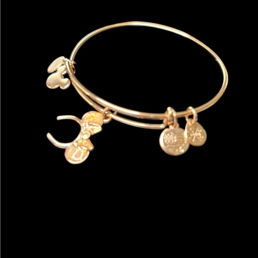 Alex & Ani Rose Gold Minnie Mouse Bracelet with box - Picture 4 of 8